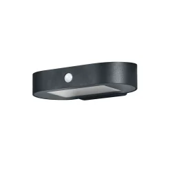 Ledvance LED Endura Stil Solar Vägglampa Svart 4W 380lm - 830 Varm Vit | Rörelsesensor