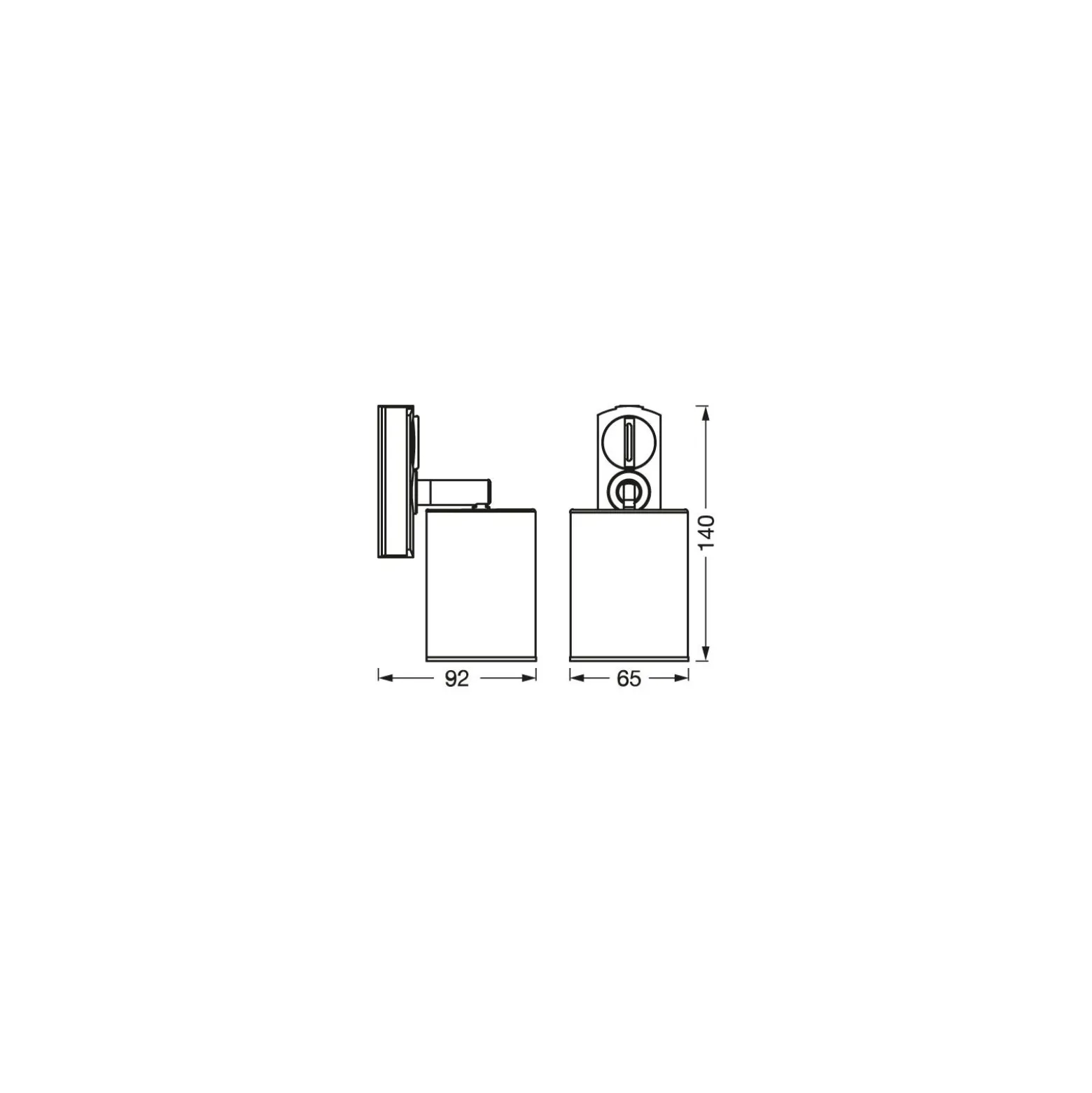 Ledvance LED 1-Fas Skenspot Vit 8W 250lm - 830-865 Justerbar Vit
