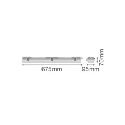 Ledvance LED Fukttät Armatur MT Gen 3 IP65 | Passande för 2x60cm LED Rör
