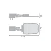 Ledvance LED gatubelysning Area Value Liten SPD Aluminium Grå 30W 3900lm 160x58D - 730 Varm Vit | IP66 - Symmetrisk