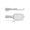 Ledvance LED gatubelysning Area Value Liten SPD Aluminium Grå 45W 6075lm 160x58D - 740 Kallvit | IP66 - Symmetrisk