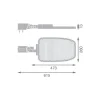 Ledvance LED Gatubelysning Area Large RV35ST Aluminium Grå 90W 12150lm 155X69D - 740 Kallvit | IP66 - Asymmetrisk