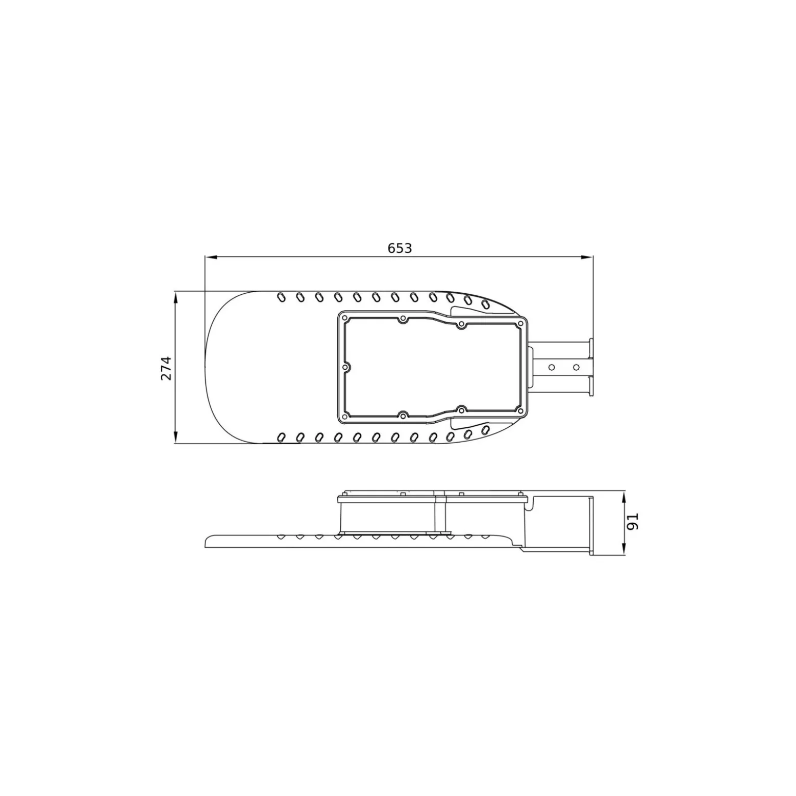 Ledvance LED gatubelysning Eco Area 150W 19500lm - 840 Kallvit | IP66