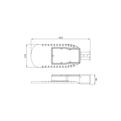 Ledvance LED gatubelysning Eco Area 150W 18750lm - 830 Varm Vit | IP66