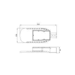 Ledvance LED gatubelysning Eco Area 90W 11250lm - 830 Varm Vit | IP66