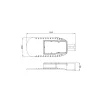 Ledvance LED gatubelysning Eco Area 120W 15000lm - 830 Varm Vit | IP66