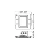 Ledvance LED Gatubelysning Urban Villa Retrofit 60W 8100lm 60x120D - 730 Varm Vit | IP66 - Dali Dimbar - Asymmetrisk