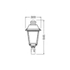 Ledvance LED Gatubelysning Urban Villa Compact 40W 5000lm 140D - 740 Kallvit | IP66 - Symmetrisk