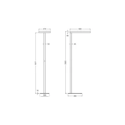 Ledvance LED Golvlampa Comfort Head Grå 114W 20000lm - 840 Kallvit| Dali Dimbar