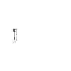Ledvance LED Ground Spik Smart+ Svart 0.12W 5lm - 830-865 Justerbar Vit | RGBW - IP44