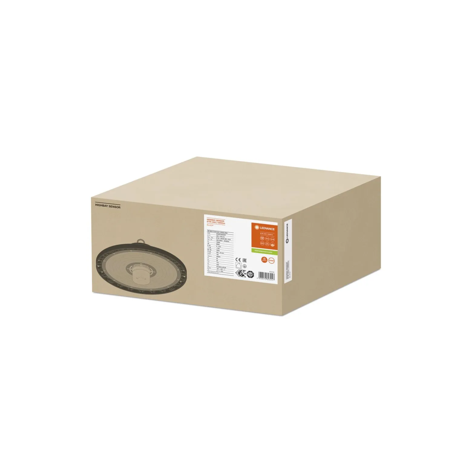 Ledvance LED Highbay Sensor Gen4 87W 13000lm 110D - 840 Kallvit | IP65 - Rörelse- och ljussensor