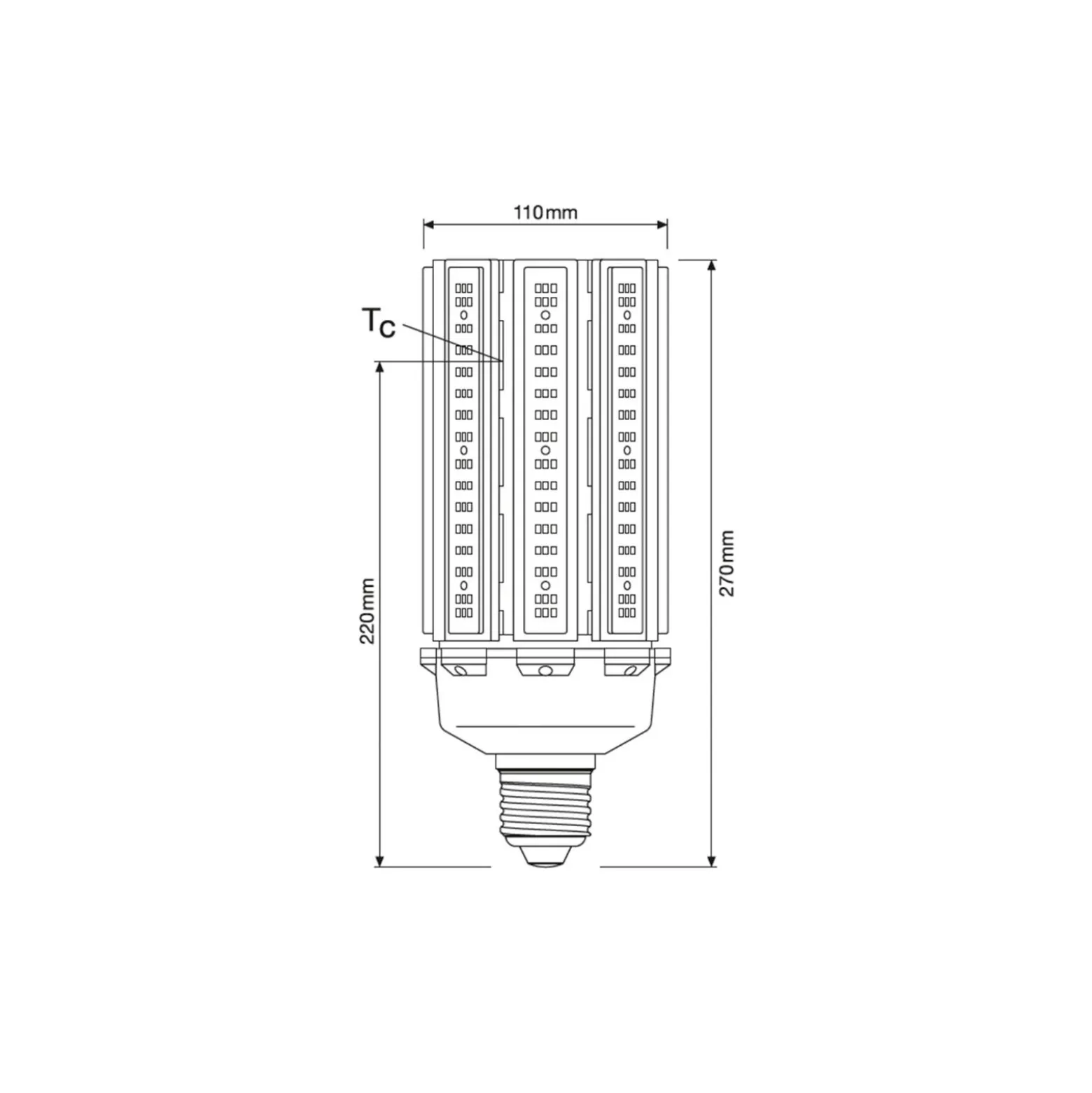 Ledvance LED Lampa HQL LED P E40 90W 13000lm - 840 Kallvit | Ersättare 250W