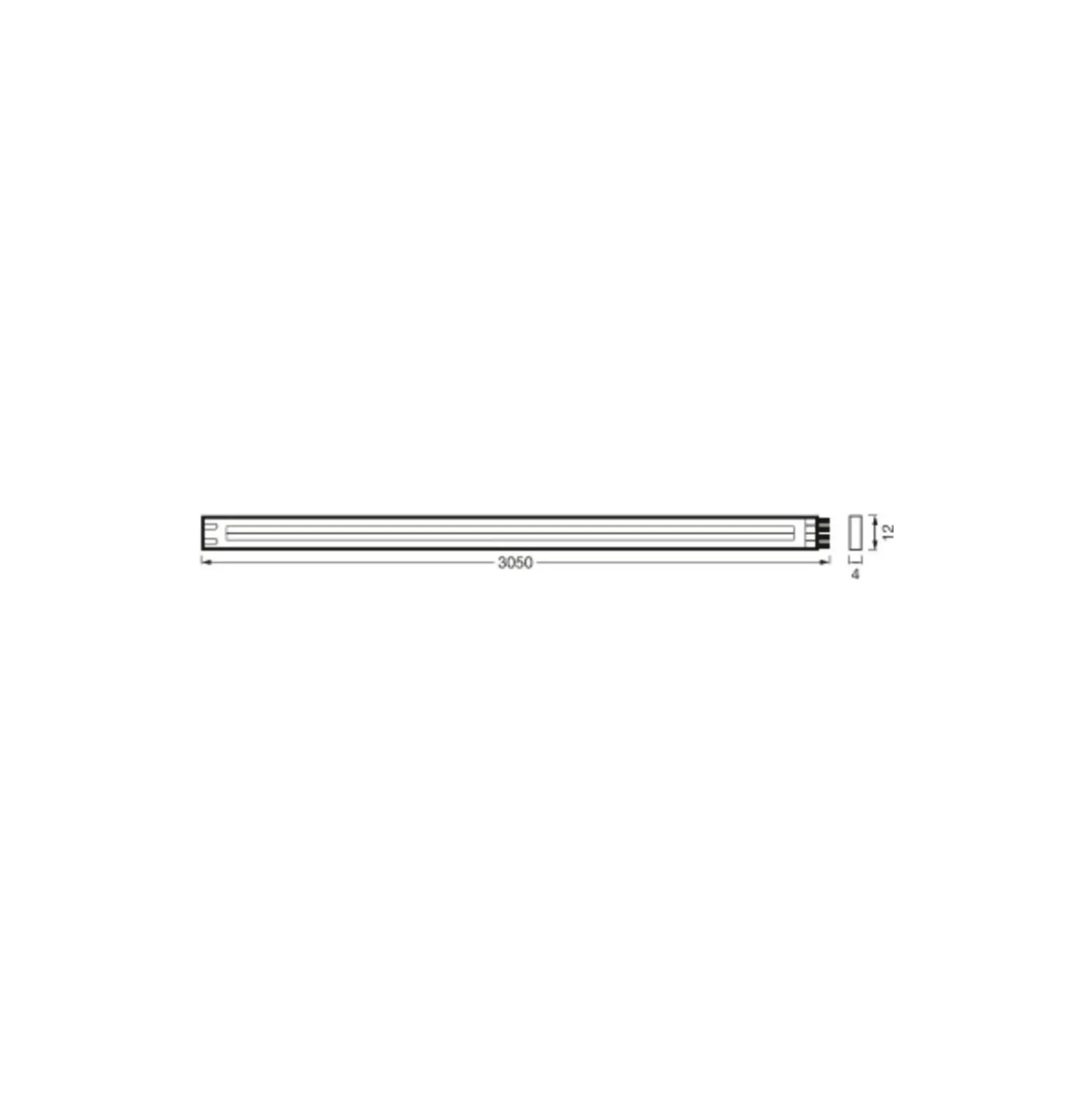 Ledvance Led-Ljusslingor Cob 15W 1260lm 220-240v - 830 Varm Vit | 3M/12mm
