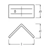 Ledvance LED-ljusslingor Mounting Fäste 90D för Profil PM06