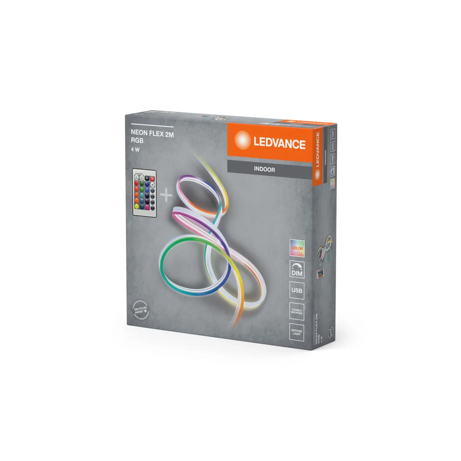 Ledvance Led-Ljusslingor Neonflex 4W 5v | RGB - 2M/6mm