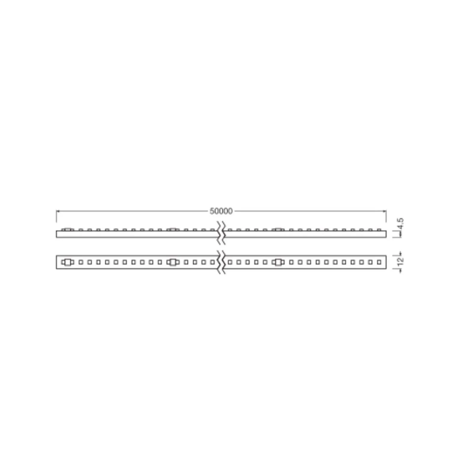 Ledvance Led-Ljusslingor Performance 1200 12W 1300lm 220-240 - 830 Varm Vit | 50M/12mm
