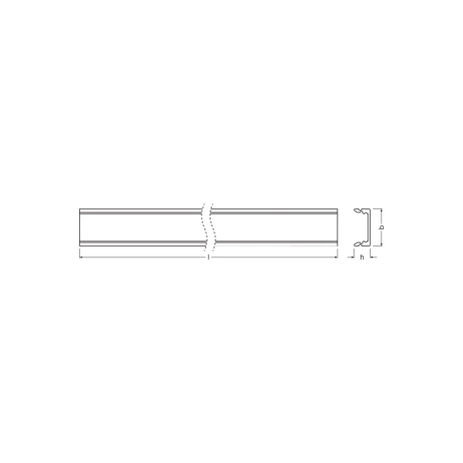 Ledvance LED-ljusslingor Profil Platt U-formad 17x7mm 200CM