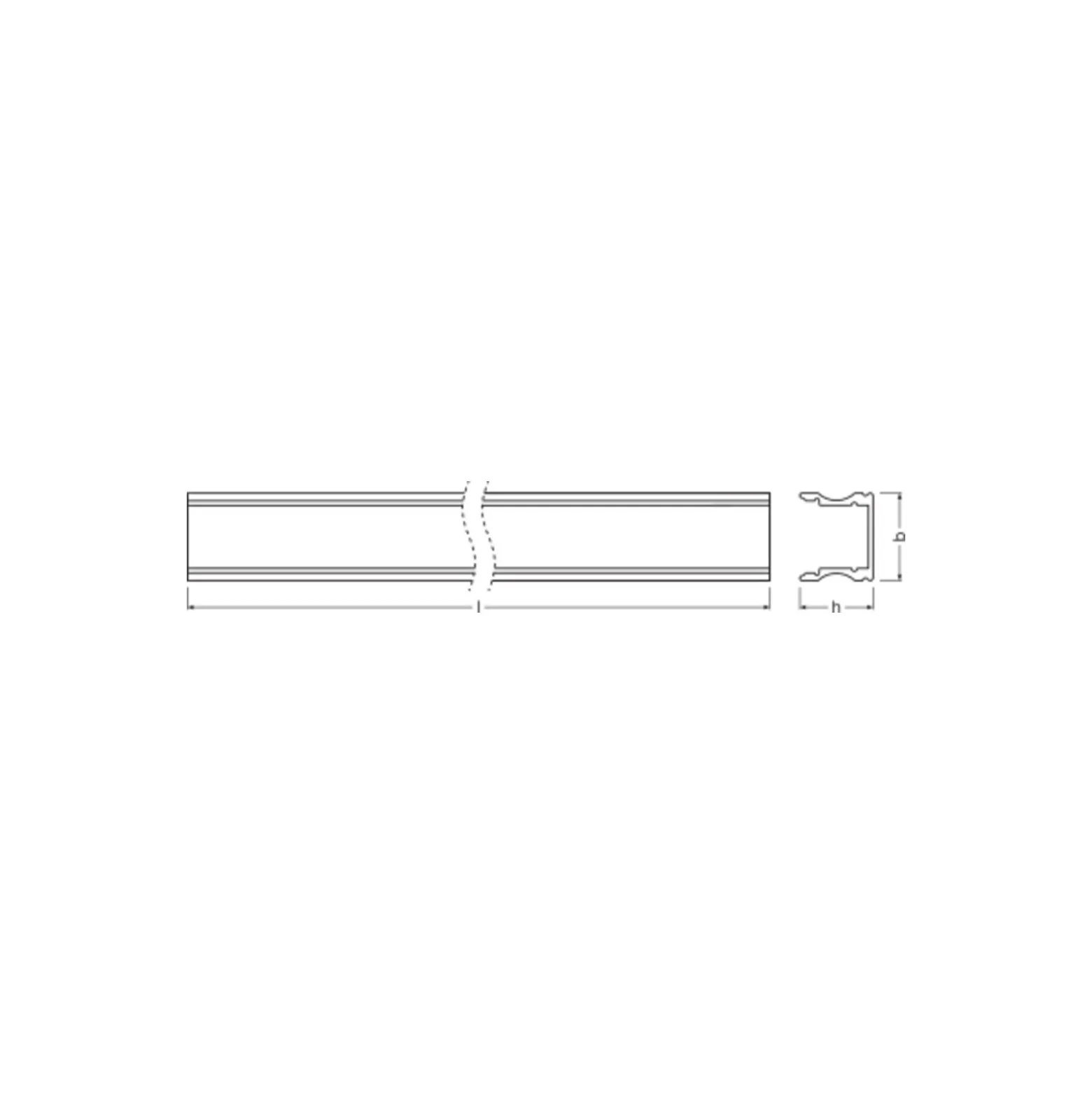 Ledvance LED-ljusslingor Profil Medium U-formad 17.5x14.5mm 100CM
