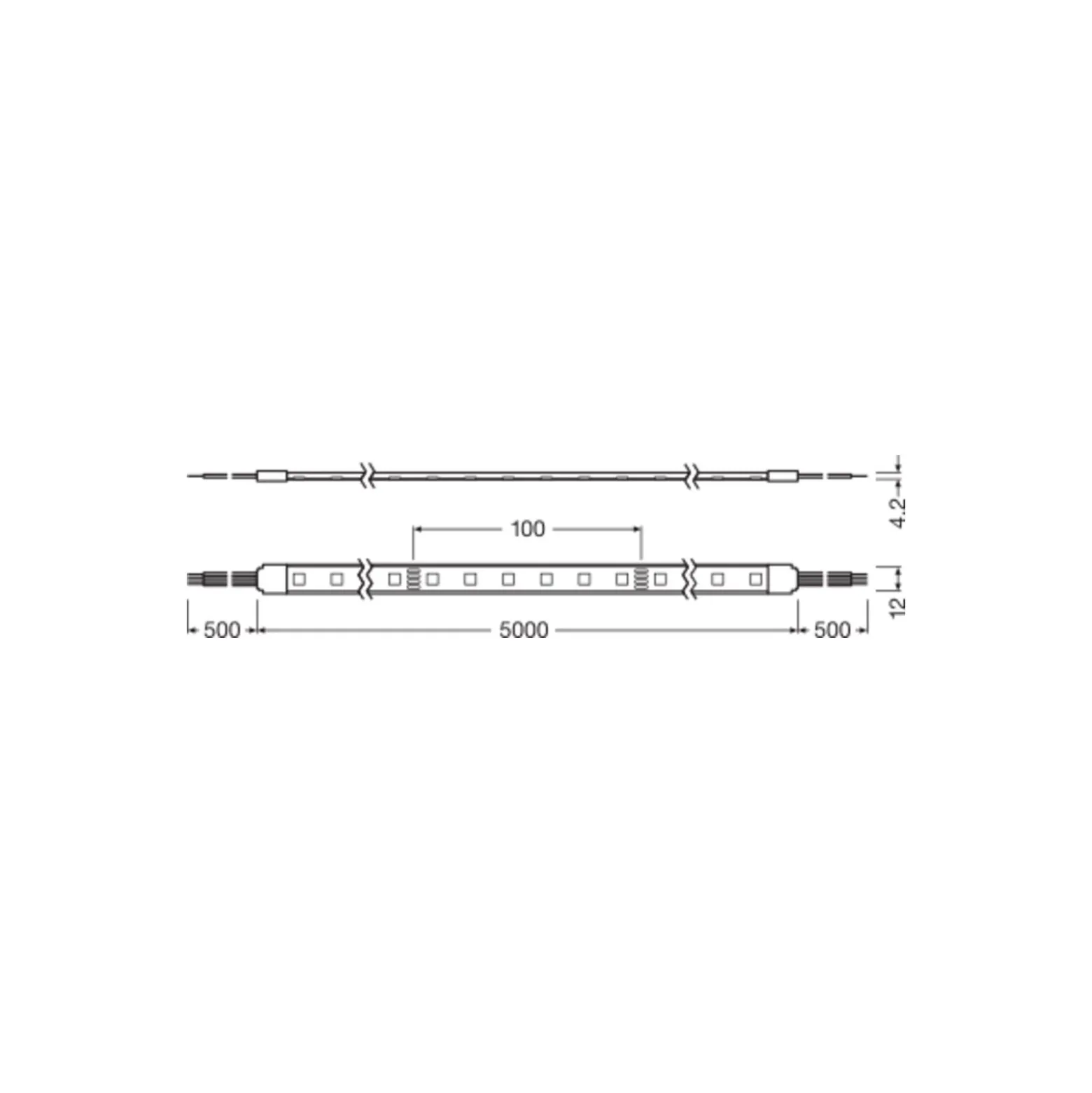 Ledvance LED-ljusslingor Value 500 67W 2150lm 24v - RGB | 5M/13mm