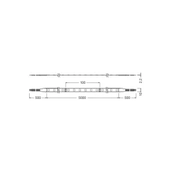 Ledvance LED-ljusslingor Value 500 67W 2400lm 24v - RGB | 5M/10mm