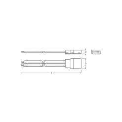 Ledvance LED-ljusslingor Value Power Connector 4P 50CM