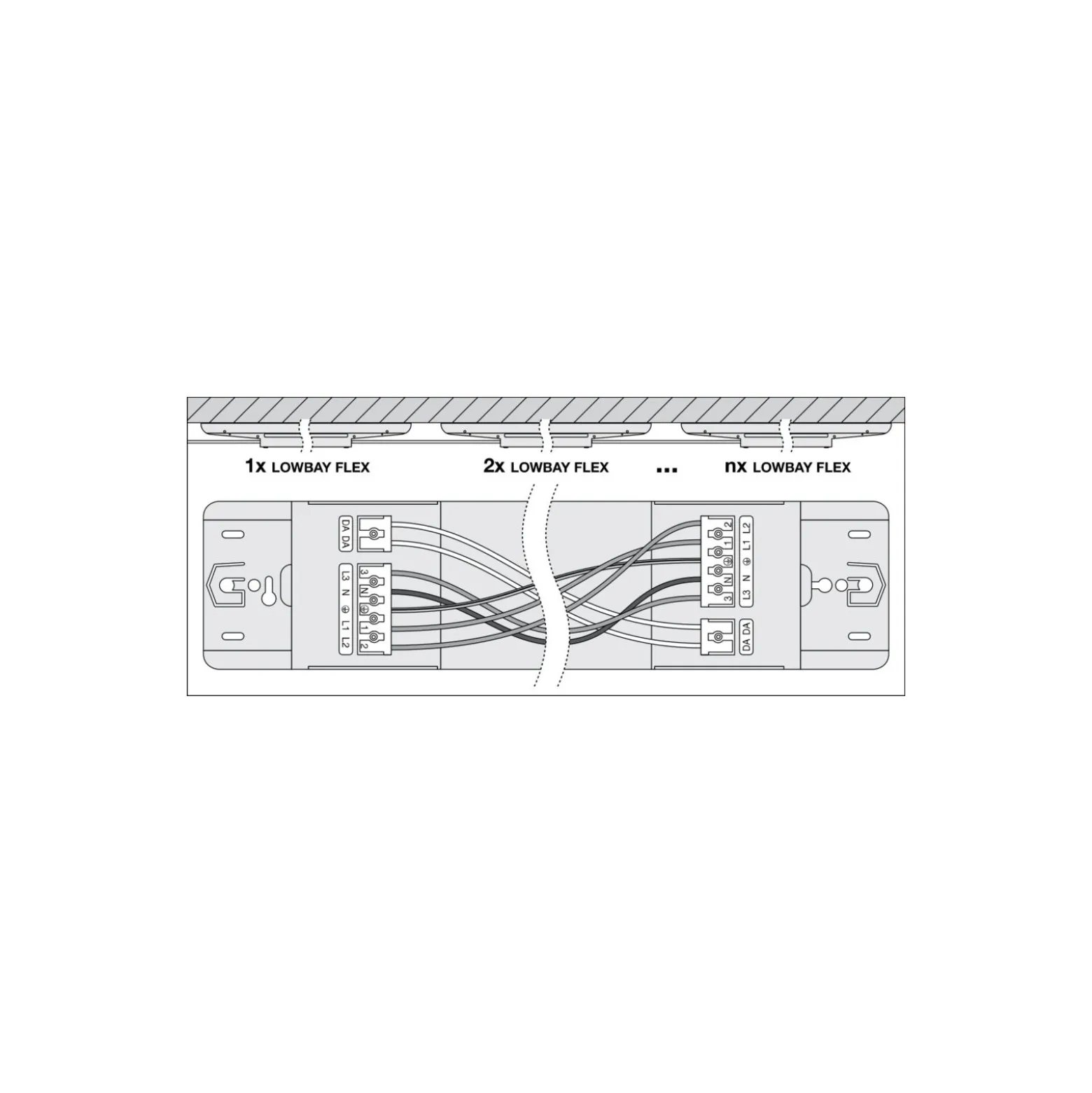 Ledvance LED Lowbay Flex Vit 42W 6510lm 60D - 840 Kallvit | IP66 - Dali Dimbar - Ersättare 200W