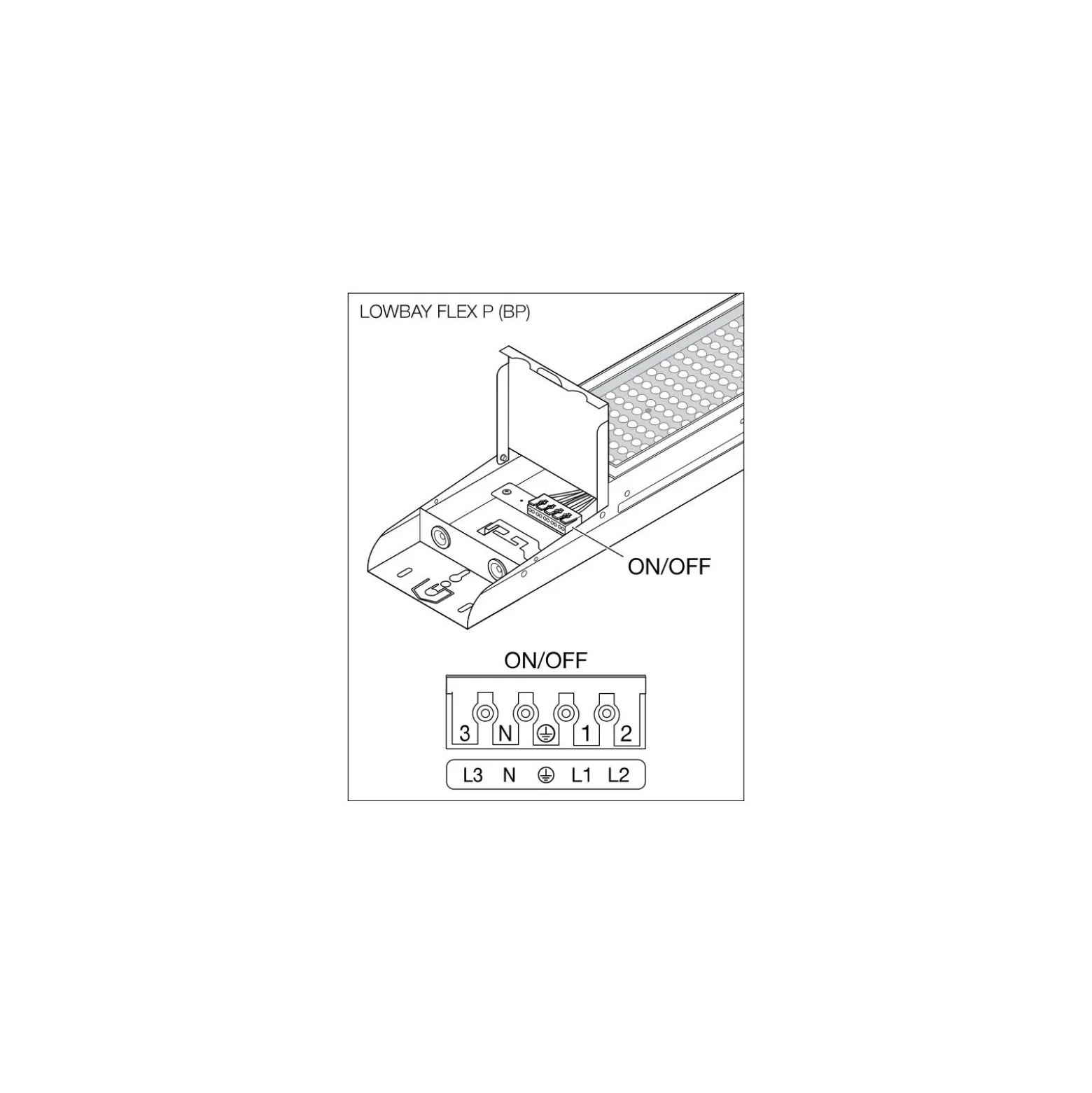 Ledvance LED Lowbay Flex Vit 140W 22000lm - 840 Kallvit | IP66 - Ersättare 400W