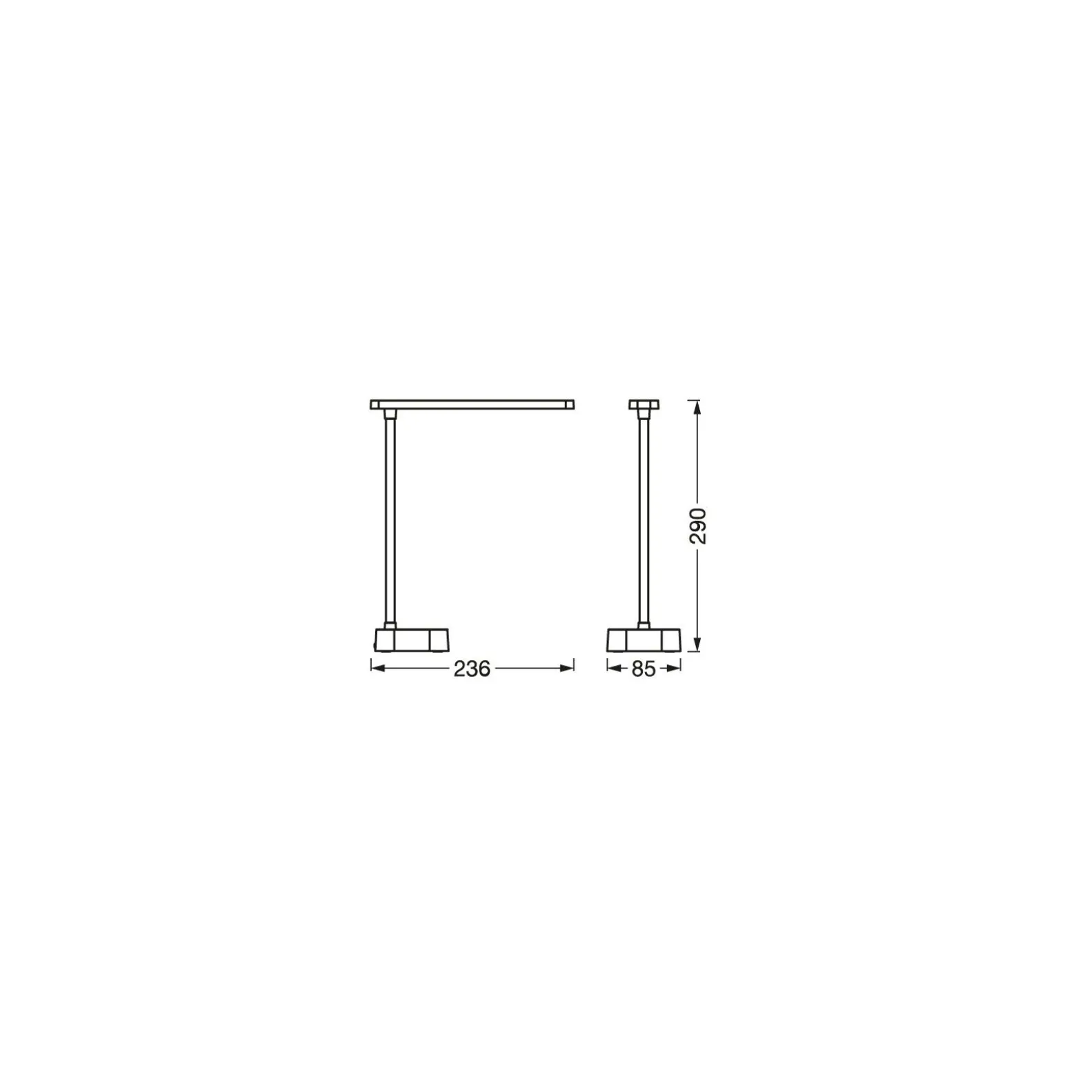 Ledvance LED Panan Fold Vit 5W 80lm - 940 Kallvit | Bästa Färgåtergivning - Touchdimmerbar