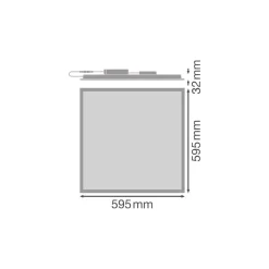 Ledvance LED Panel Comfort Gen 2 33W 4320lm - 830 Varm Vit | 60x60cm - UGR <22 - Zigbee Dimbar