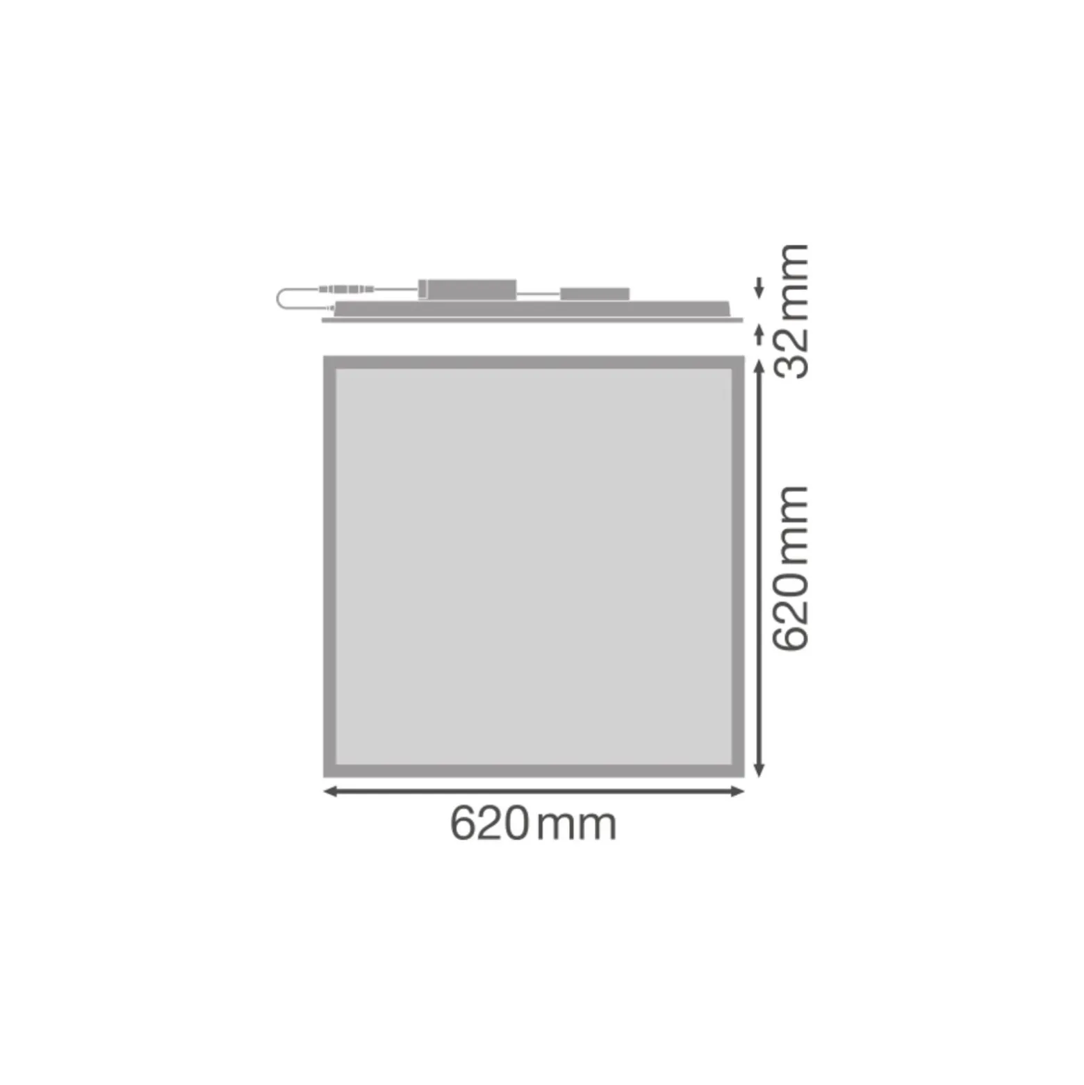 Ledvance LED Panel Comfort Gen 2 33W 4320lm - 840 Kallvit | UGR <19 -Zigbee Dimbar