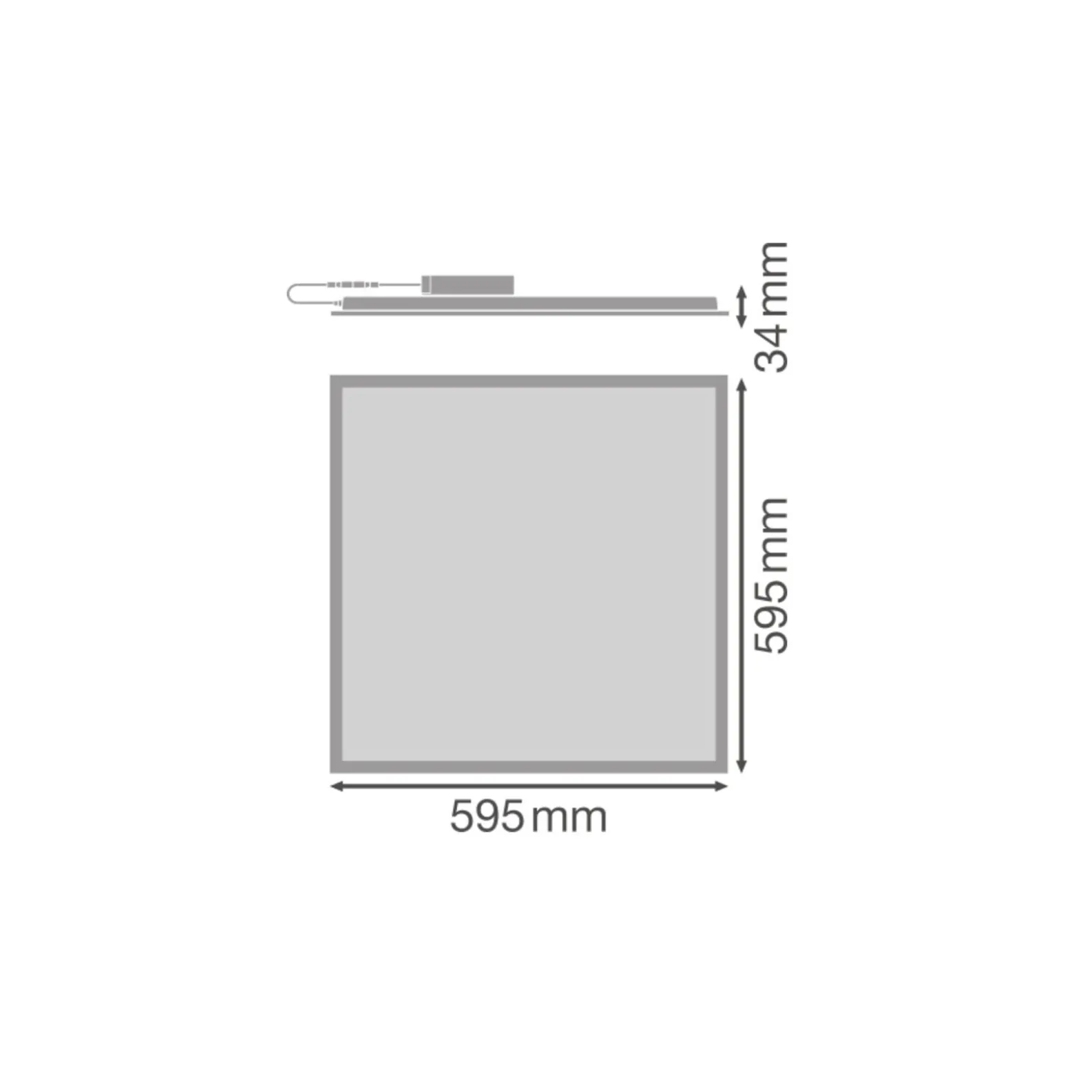 Ledvance LED Panel Compact 26W 3640lm - 830 Varm Vit | 60x60cm - UGR <23