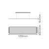 Ledvance LED Panel Direkt/Indirekt 36W 3860lm - 840 Kallvit | 120x30cm - UGR <19