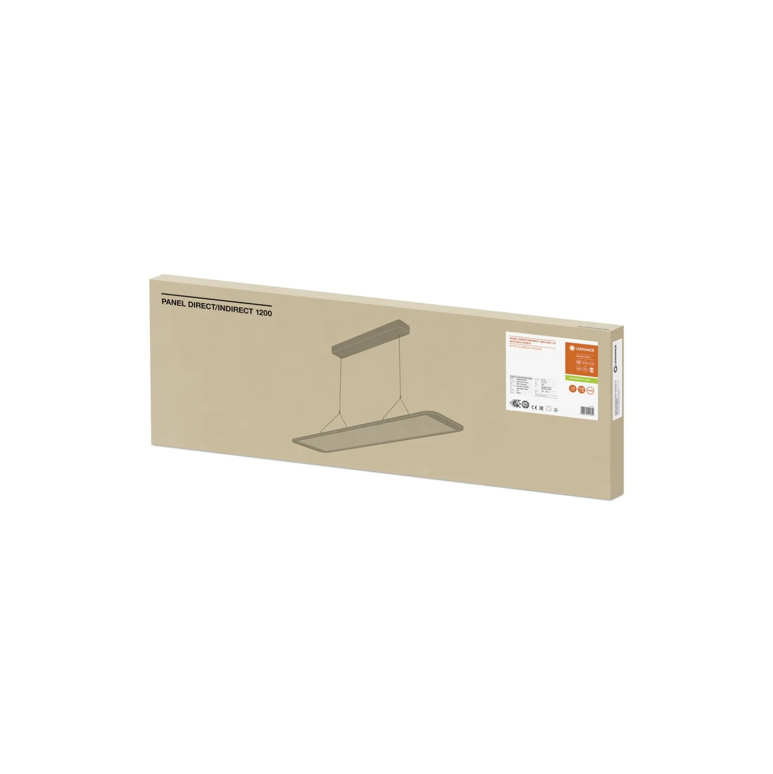 Ledvance LED Panel Direkt/Indirekt 36W 3860lm - 840 Kallvit | 120x30cm - UGR <19