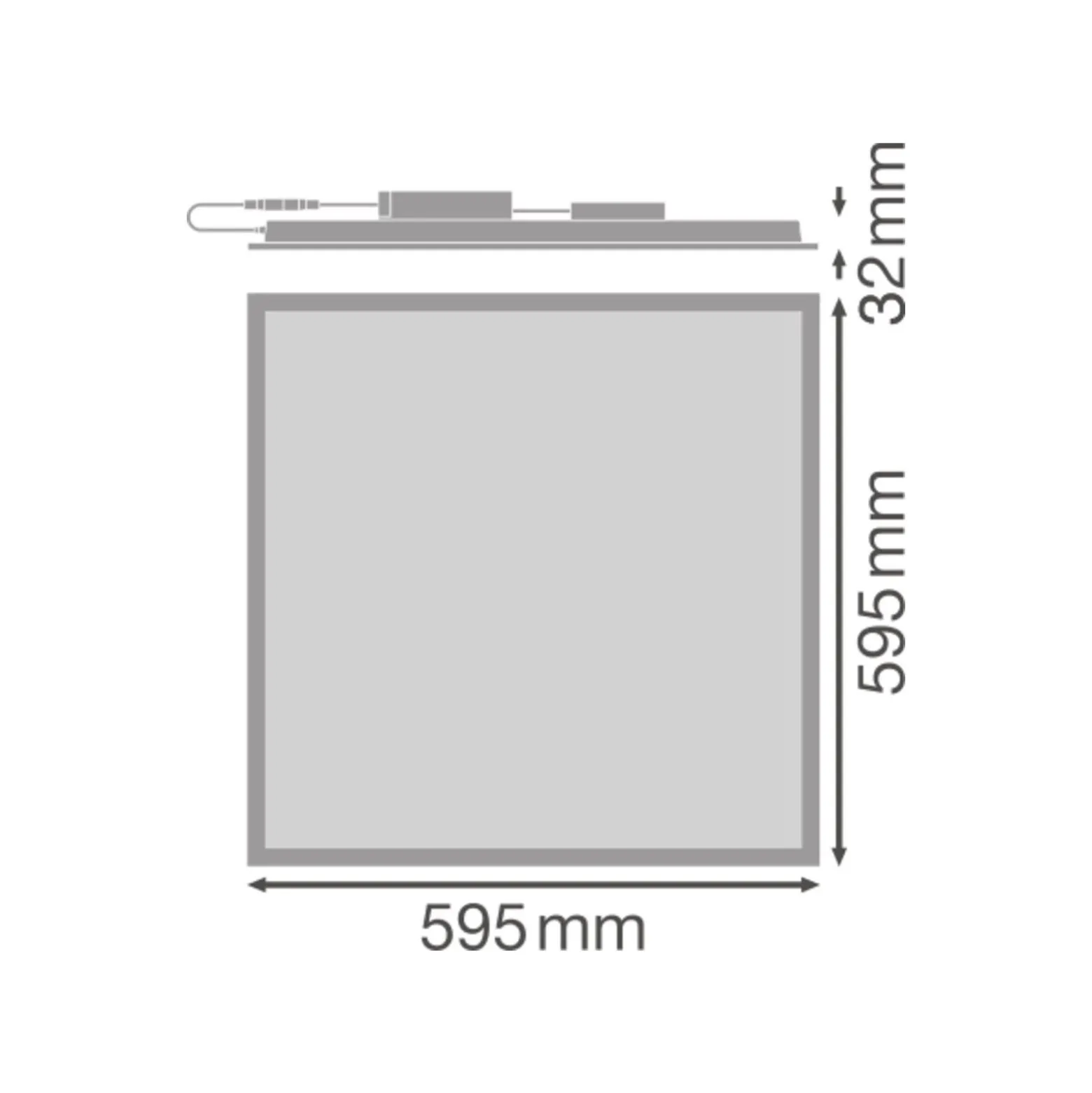 Ledvance LED Panel Flex 30W 4860lm - 840 Kallvit | 60x60cm - UGR <23 - Dali Dimbar