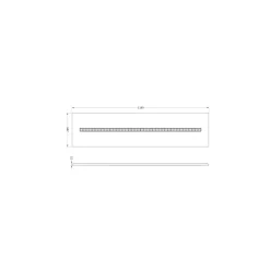 Ledvance LED Panel Indiviled 38W 5150lm - 940 Kallvit | 120x30cm - UGR <19 - Bästa Färgåtergivning - Zigbee Dimbar