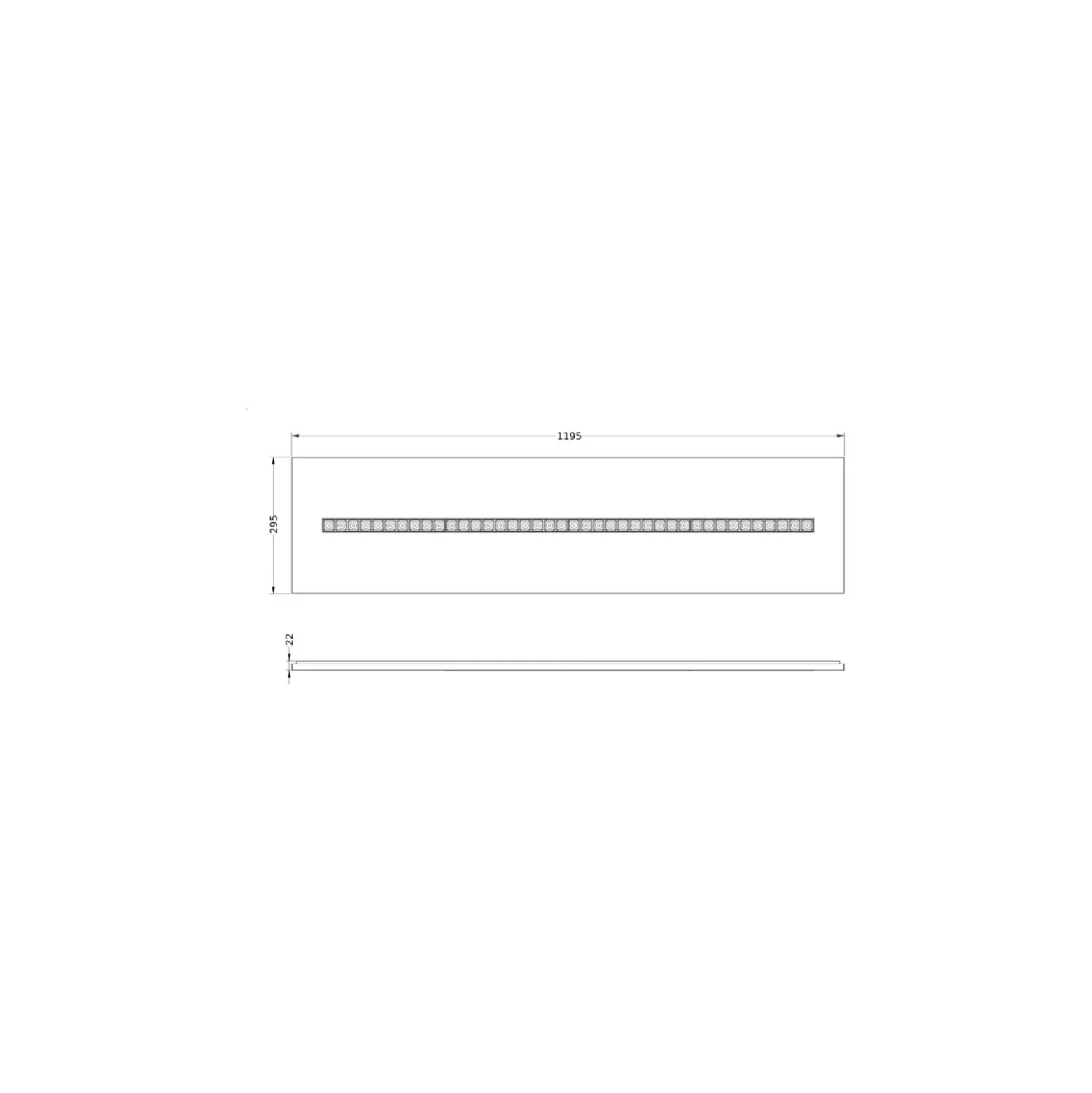 Ledvance LED Panel Indiviled 38W 4700lm - 930 Varm Vit | 120x30cm - UGR <19 - Bästa Färgåtergivning - Dali Dimbar
