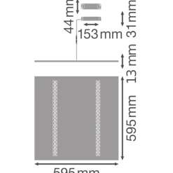 Ledvance LED Panel IndiviLED 33W 4000lm - 840 Kallvit | 60x60cm - UGR <16 - Zigbee Dimbar
