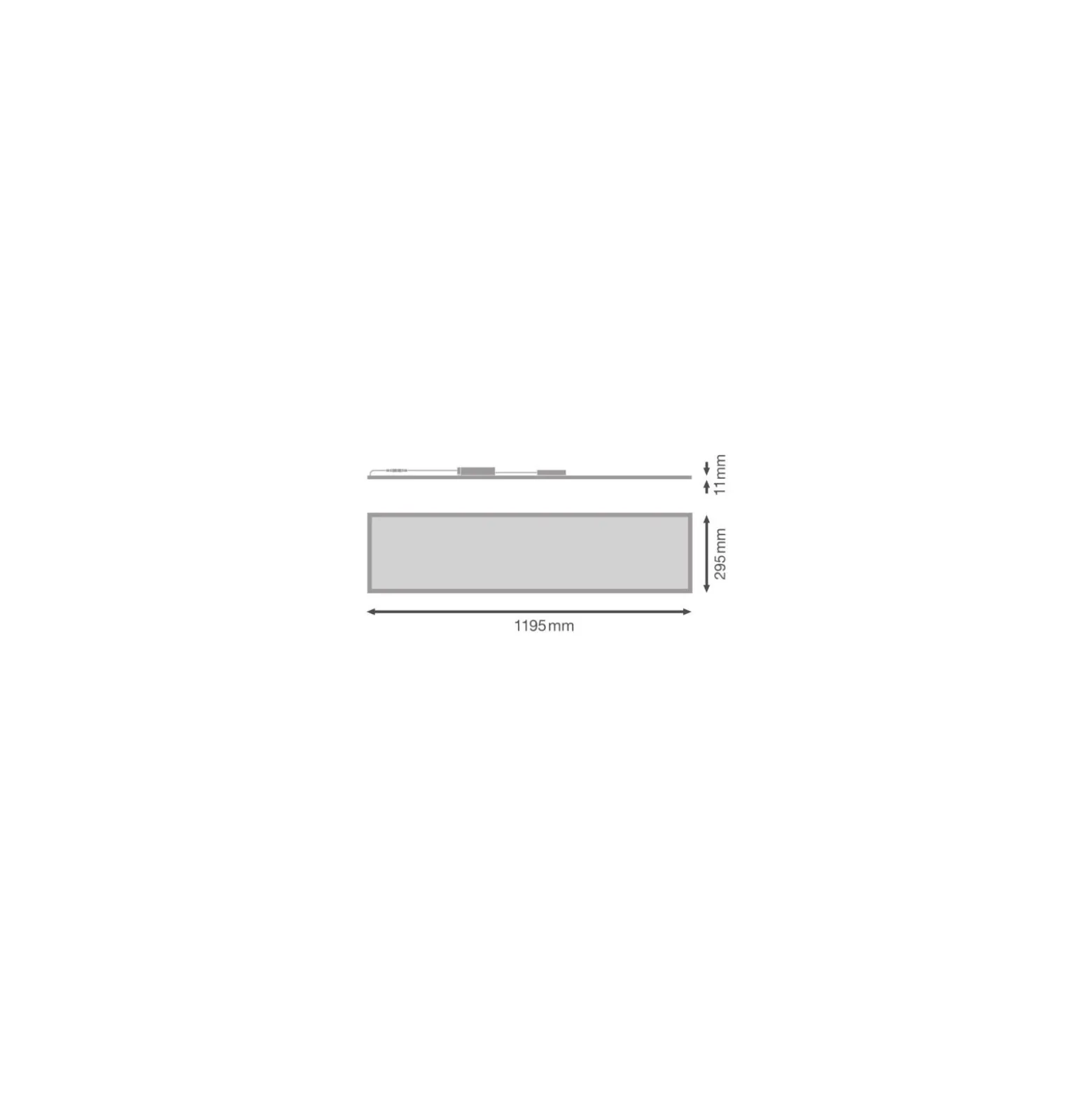Ledvance LED Panel Kompakt 33W 4320lm - 830 Varm Vit | 120x30cm - UGR <19 - Dali Dimbar