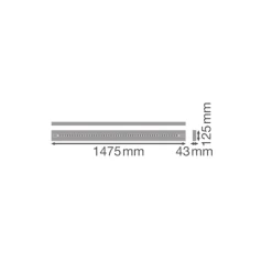 Ledvance LED Panel Linear Pendellampa IndiviLED 69W 8700lm - 940 Kallvit | 150cmx12cm - UGR <19 - Bästa Färgåtergivning - Dali Dimbar