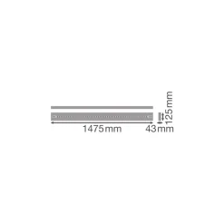 Ledvance LED Panel Linjär Indiviled Direct 1500 52W 6050lm - 930 Varm Vit | 150x12cm - UGR <19 - Nöd