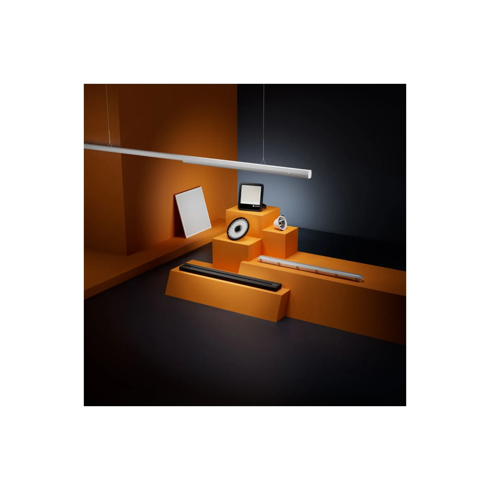 Ledvance LED Panel Linjär Indiviled Direct/indirect 12 55W 4350lm - 930 Varm Vit | 120x12cm - UGR <19