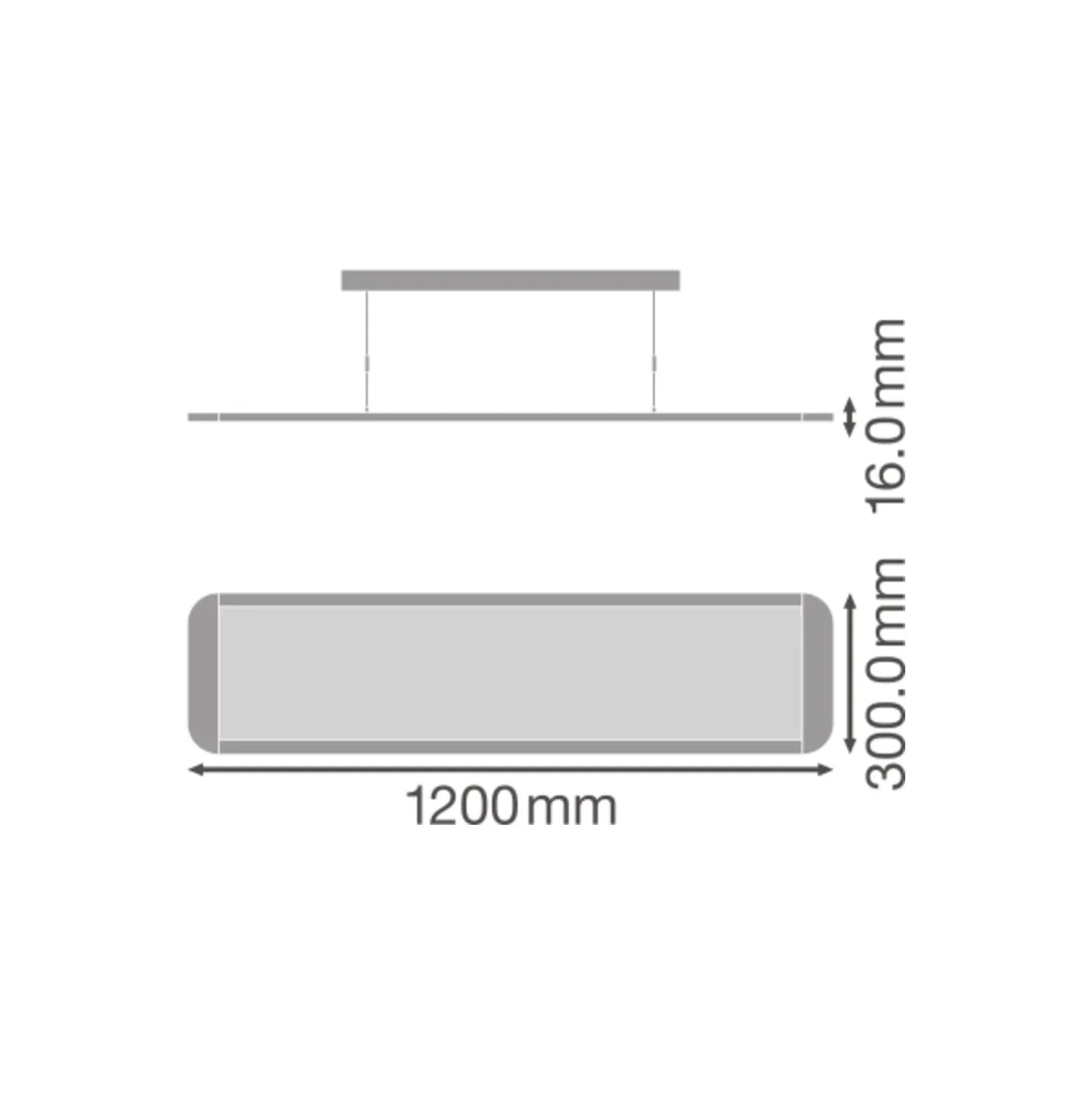 Ledvance LED Panel Pendellampa 36W 3800lm - 830 Varm Vit | 120x30cm - UGR <19 - Dali Dimbar