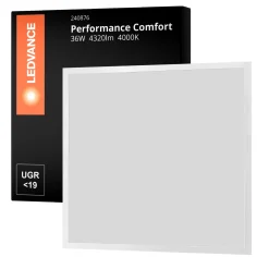 Ledvance LED Panel Performance Comfort 36W 4320lm - 840 Kallvit | 60x60cm - UGR <19