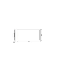Ledvance LED Panel Planon Plus 22W 1600lm - 830 Varm Vit | 60x30cm