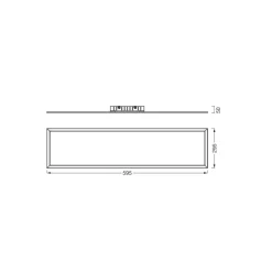 Ledvance LED Panel Planon Plus 300x600mm 22W 1600lm - 830 Varm Vit