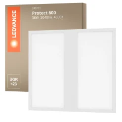 Ledvance LED Panel Protect 600 36W 5040lm - 840 Kallvit | 60x60cm - UGR <23