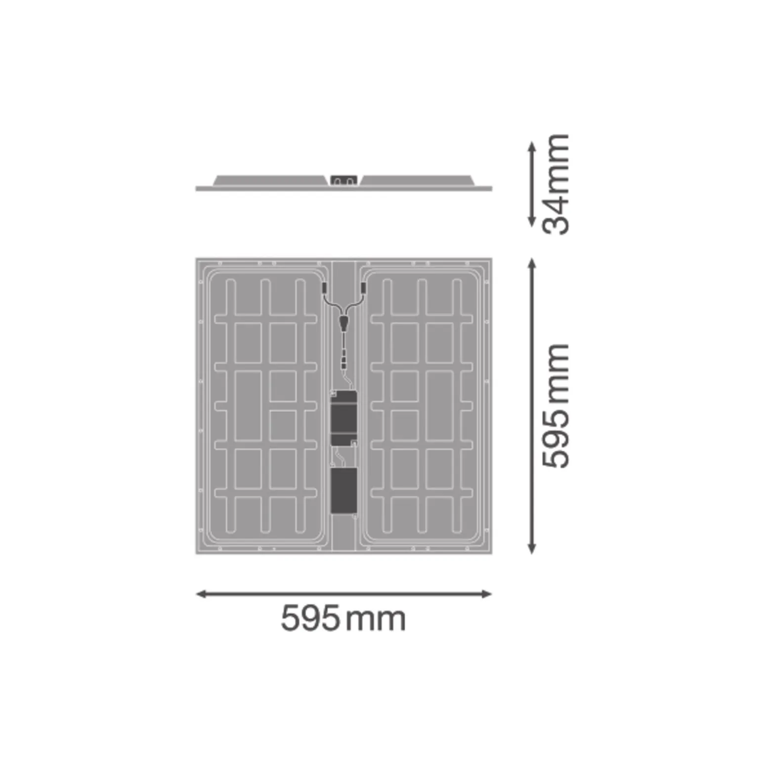 Ledvance LED Panel Protect 600 36W 5040lm - 840 Kallvit | 60x60cm - UGR <23