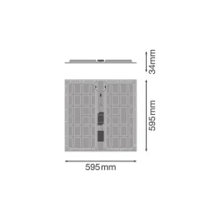 Ledvance LED Panel Protect 36W 5040lm - 830 Varm Vit | 60x60cm - UGR <22 - Zigbee Dimbar