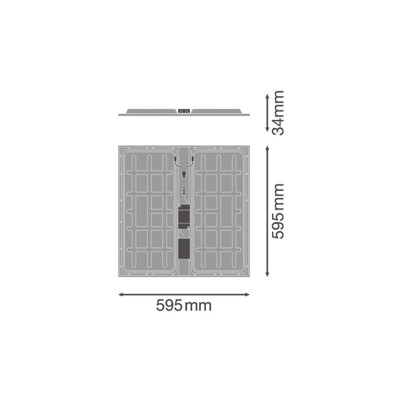 Ledvance LED Panel Protect 600 36W 5040lm - 840 Kallvit| 60x60cm - UGR <19 - Zigbee Dimbar