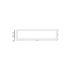 Ledvance LED Panel Smart+ Planon Plus Backlight 27W 1700lm - 830-865 Justerbar Vit + RGB | 100x25cm - UGR <25 - Wifi Dimbar - Fjärrkontroll